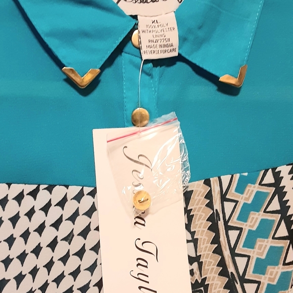 Shirt Style Sleeveless High/Low Dress - XL - Picture 3 of 5